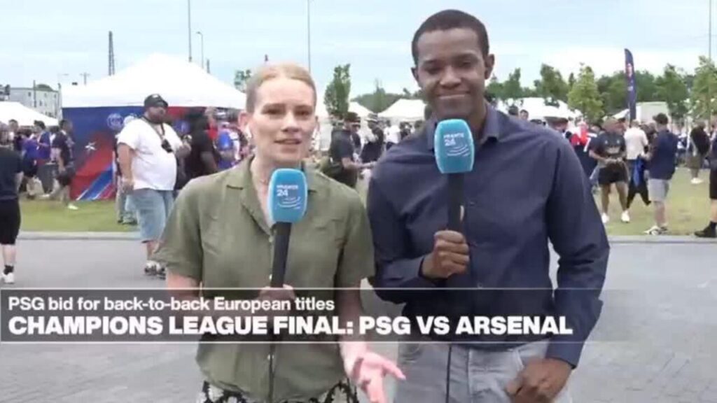 Festive atmosphere in Budapest as PSG and Arsenal eye Champions League title