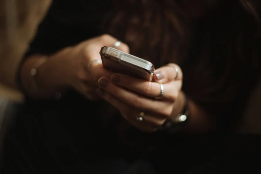 Person on their cell phone
