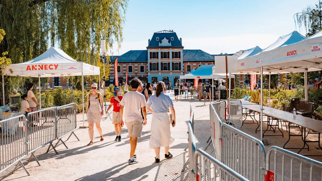 Visitors Walk Through The Haras D Annecy After The Public Opening Of The New Cite Internationale Du Cinema D Animation During The Annecy International Animation Film Festival At Haras D Annecy In Annecy In Haute Savoie In France On June 20 2026.