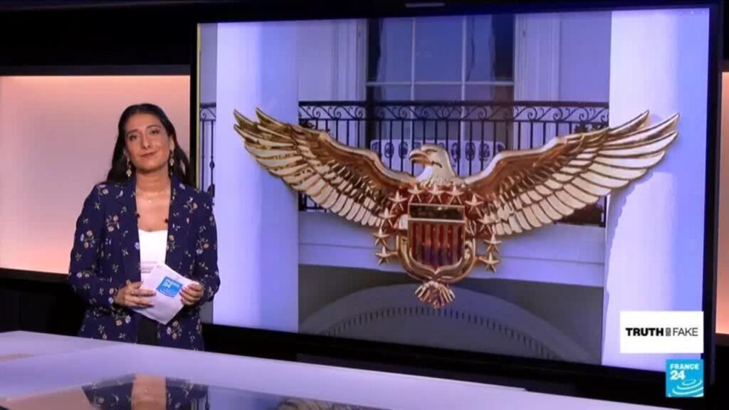 Trump mocked for posting 'tacky' AI golden eagle on White House balcony - Truth or Fake