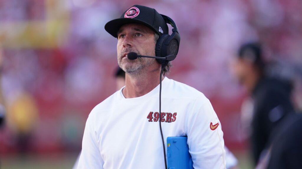 49ers' Kyle Shanahan to be limited in camp after car crash