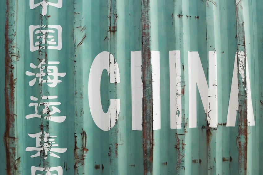 Asian imports hit by new tariffs are down 23% China shipping container