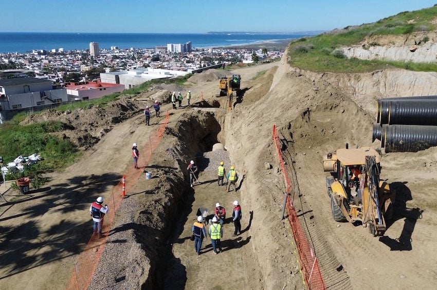 EPA highlights bilateral progress with Mexico on Tijuana River sewage crisis Construction on the San Antonio de los Buenos wastewater treatment plant.