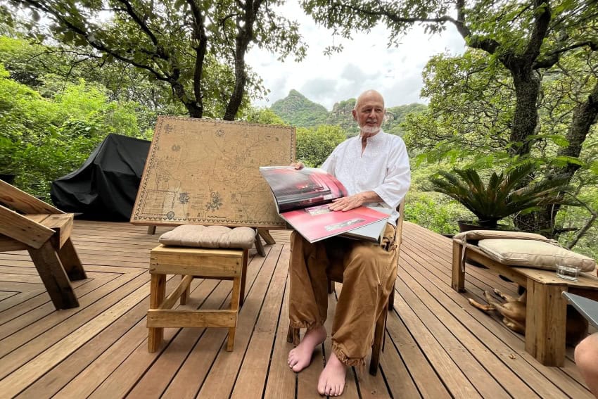 Framing Nature Through Architecture: A Unique Vision Diego Villaseñor, architect, on the terrace of a house he designed in Amatlán de Quetzalcóatl, Morelos