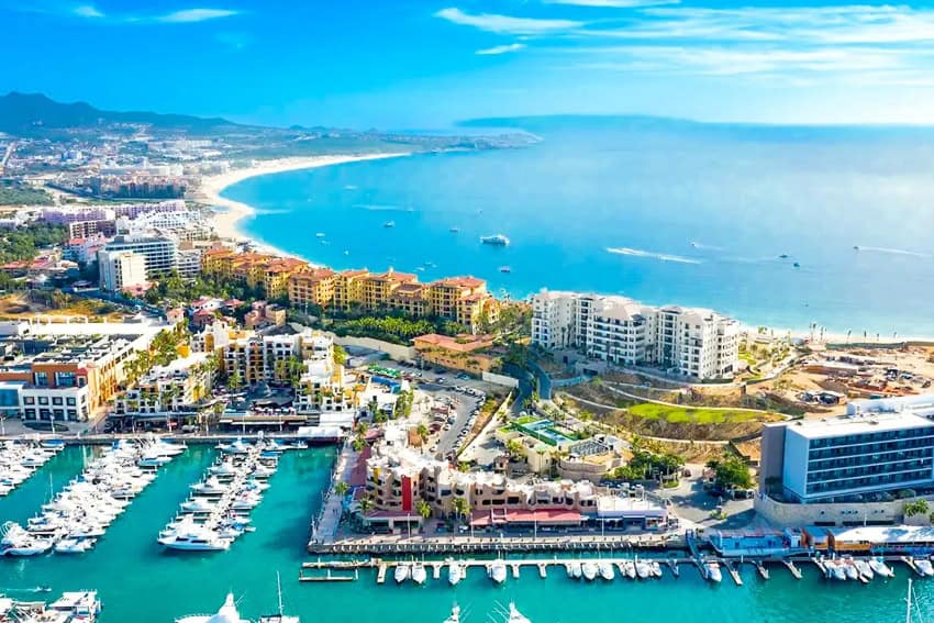 High-Value Tourism: The Reality in Mexico Now Cabo San Lucas Marina and bay beyond