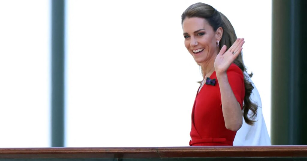 Kate Middleton Pops in Red at 2026 Wimbledon Tournament