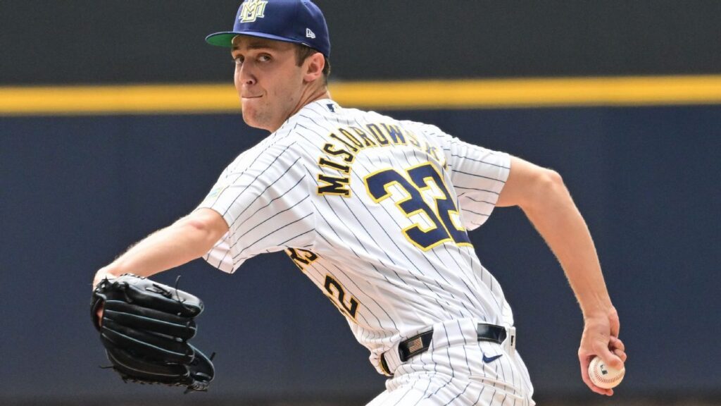 Misiorowski strikes out first 7 Rockies, sets Brewers record Misiorowski strikes out first 7 Rockies, sets Brewers record
