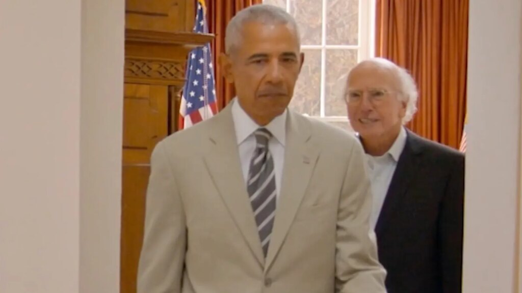Barack Obama Pokes Fun at Tan Suit Debacle on Larry David's HBO Show