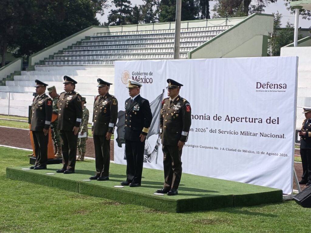 Gral. Brgda.E.M. Luis Antonio Pantoja Hinojosa Preside Ceremonia de “Apertura del 2/o. Escalón 2026” del Servicio Militar Nacional, en el Estadio de Futbol Americano “General Joaquín Amaro” al interior del Campo Militar No. 1-A #DEFENSA info Artemio Acosta