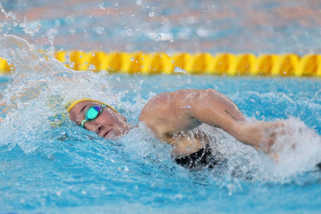 Lani Pallister takes down Katie Ledecky for second straight night at Pan Pacs