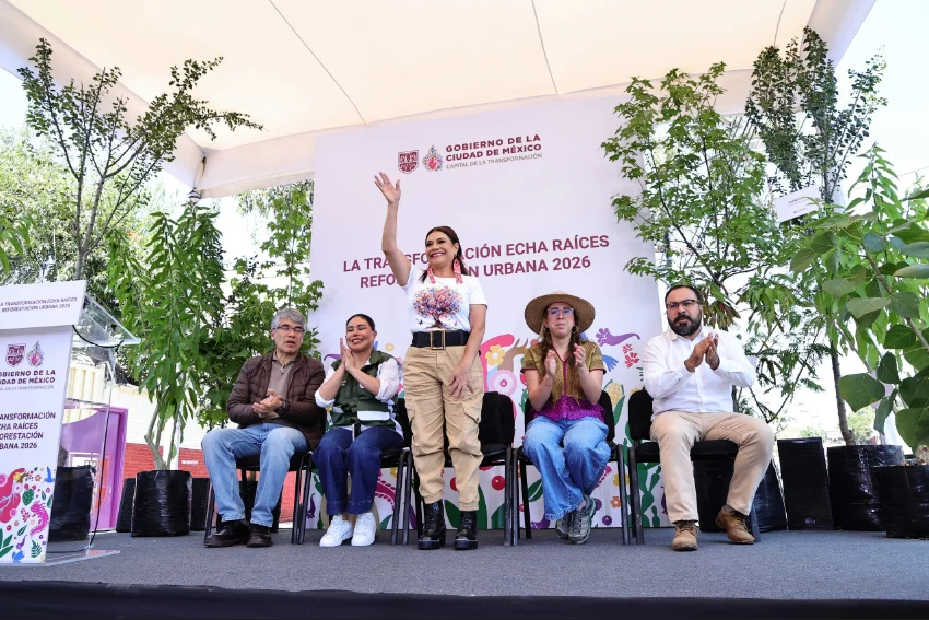 Mexico City launches drive to plant 1 million trees by 2030 Clara Brugada tree-planting annuncement