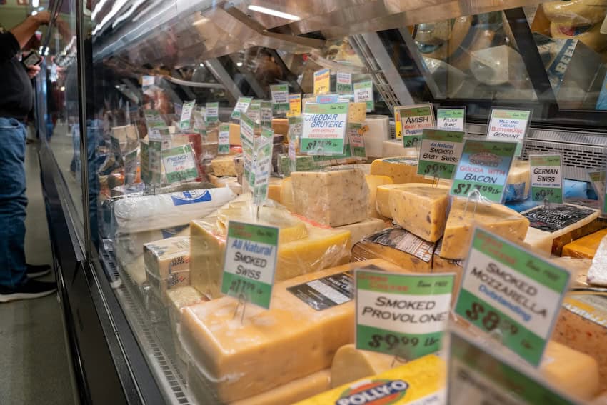 Mexico-US trade talks hit snag over cheese names cheese display