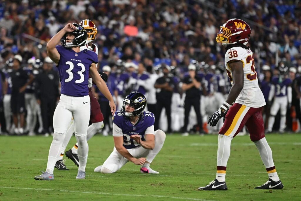 Ravens 53-man projection after preseason finale: Making tough calls at CB, kicker