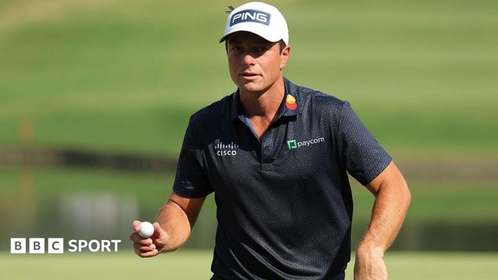 Tour Championship: Viktor Hovland leads as Rory McIlroy and Scottie Scheffler impress Viktor Hovland
