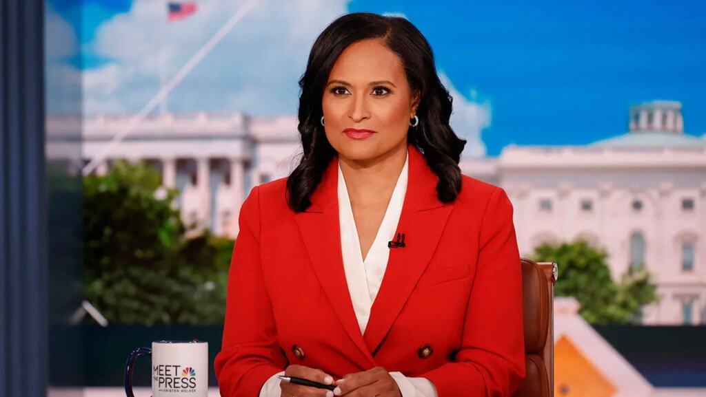 Trump Escalates War on Press, Threatens FCC Case Against NBC’s Welker Kristen Welker, Moderator, appears on Meet the Press in Washington D.C., Sunday, August 31, 2025