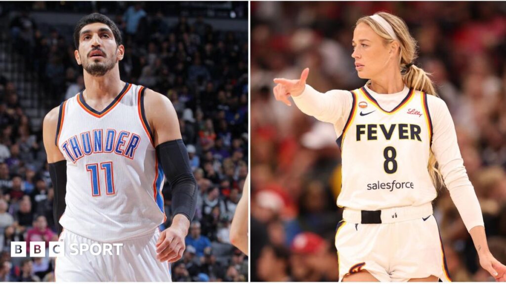 WNBA transgender row: Sophie Cunningham and Enes Kanter Freedom speak out Enes Kanter Freedom warming up for Boston Celtics in 2021