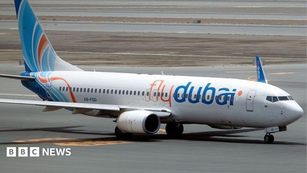 Flydubai plane on ground