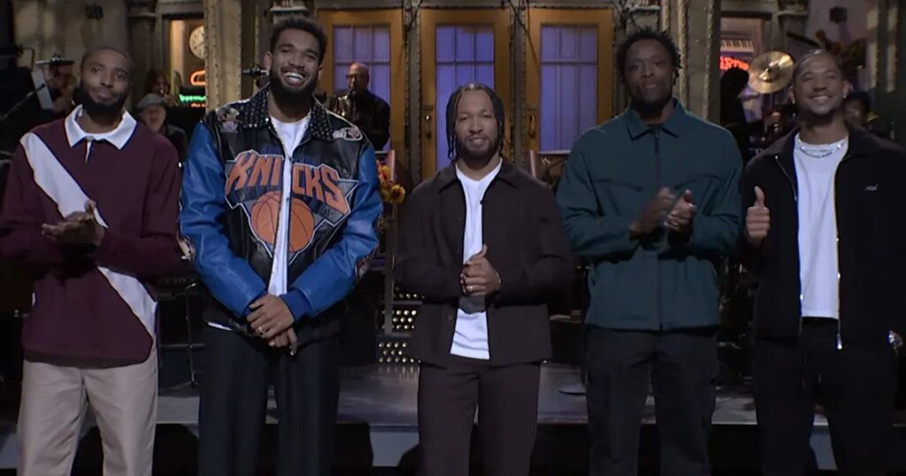 Knicks’ Karl-Anthony Towns Pokes Fun at NBA Finals Fouls on SNL