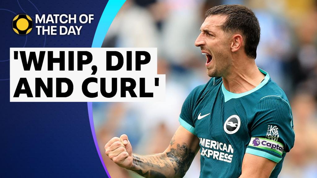 Match of the Day: Lewis Dunk won’t score a better goal than his wonder strike against Coventry, says Danny Murphy Lewis Dunk celebrates his wonder goal against Coventry
