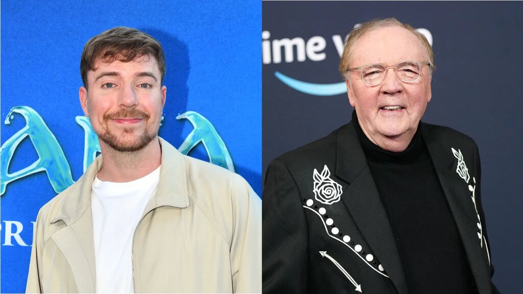 MrBeast (left) and James Patterson