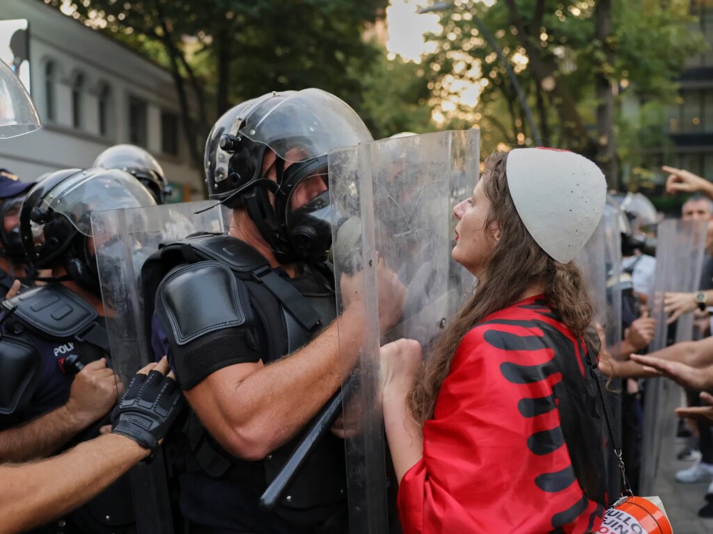 Protesters, police clash in Albania over Trump-linked project | Environment News