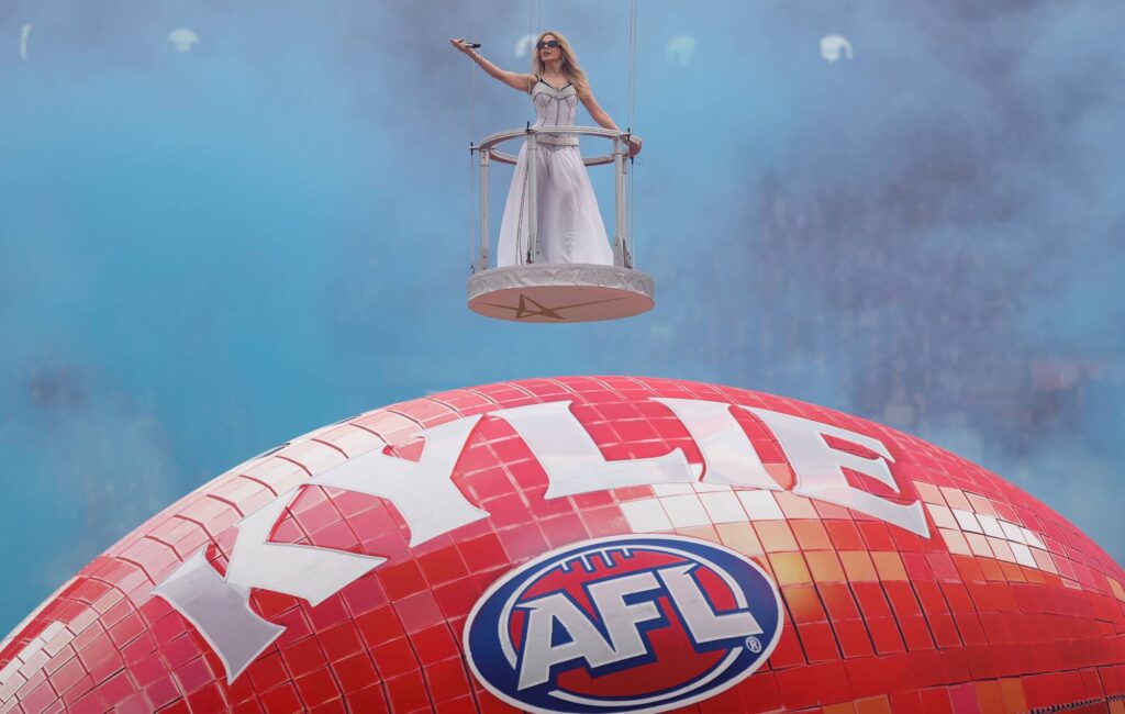 Watch Kylie Minogue's epic performance from AFL Grand Final