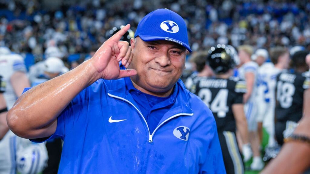 BYU Cougars Kalani Sitake a favorite coach on the verge of the CFP