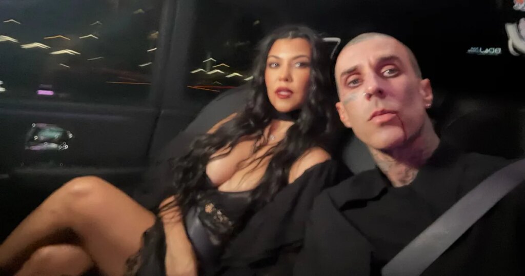 Kourtney Kardashian Is a Sexy Vampire for Stepson's Birthday