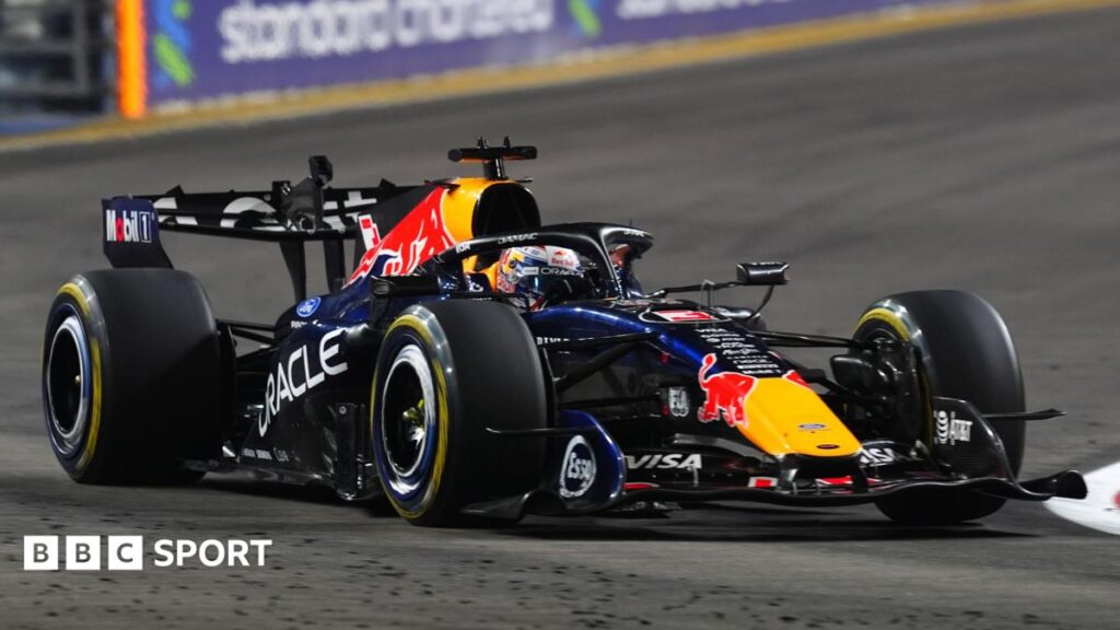 Red Bull's Max Verstappen during the Singapore Grand Prix